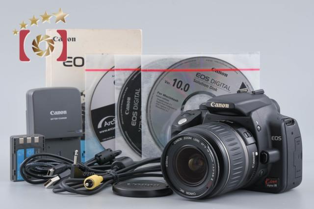 【中古】Canon キヤノン EOS Kiss Digital N ブラック ズームレンズキット