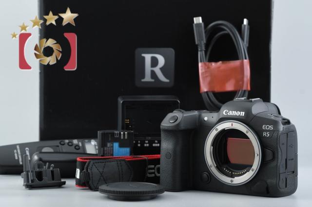 【中古】Canon キヤノン EOS R5 ミラーレス一眼カメラ シャッター回数僅少 元箱付き