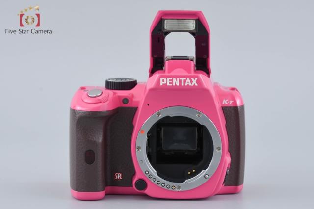 【中古】PENTAX ペンタックス K-r ピンク x ブラウン 18-55 レンズキット_1