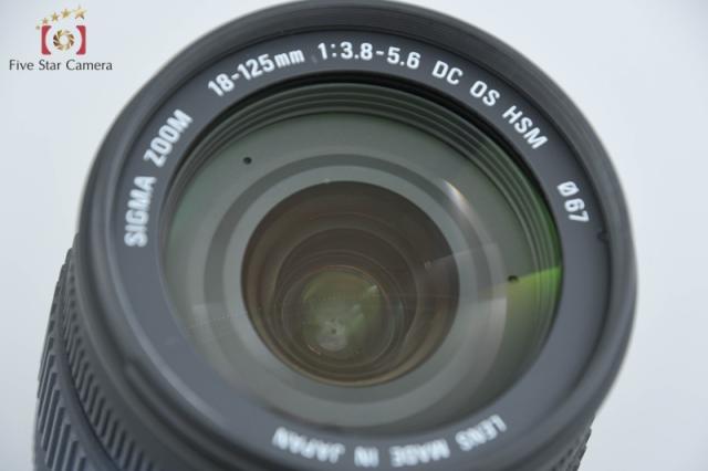 【中古】SIGMA シグマ 18-125mm f/3.8-5.6 DC OS HSM ニコン用_1