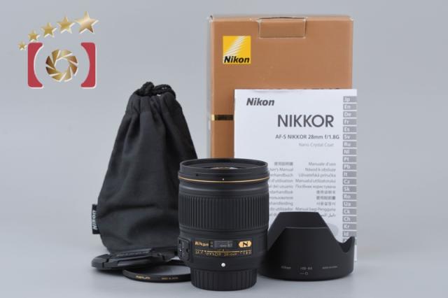 中古】Nikon ニコン AF-S NIKKOR 28mm f/1.8 G 元箱付き【公式通販】