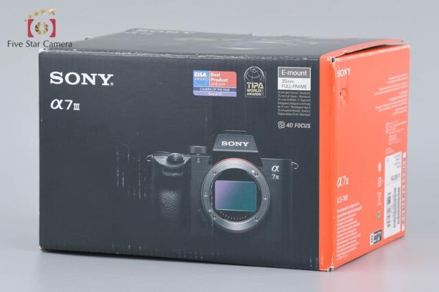 【中古】SONY ソニー α7III ILCE-7M3 ブラック ミラーレス一眼カメラ 元箱付き_8