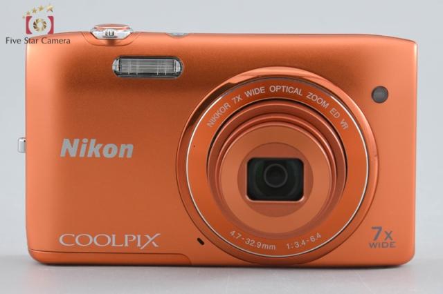【中古】Nikon ニコン COOLPIX S3500 アプリコットオレンジ コンパクトデジタルカメラ 元箱付き_1
