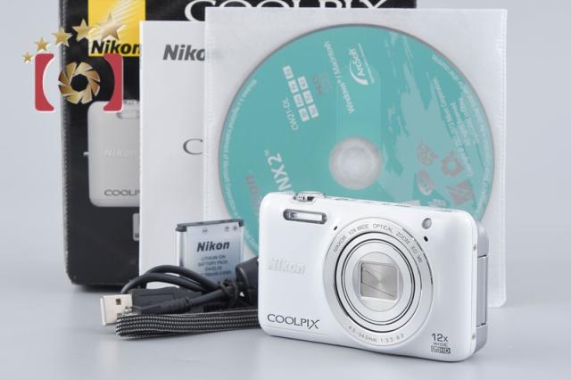【中古】Nikon ニコン COOLPIX S6600 自然的白いこと コンパクトデジタルカメラ 元箱付き添い人