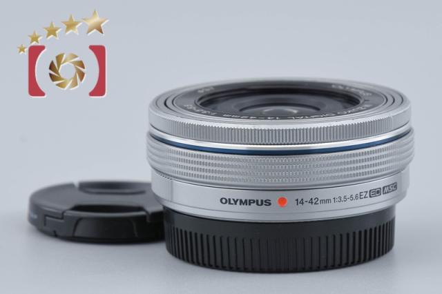 【中古】OLYMPUS オリンパス M.ZUIKO DIGITAL ED 14-42mm f/3.5-5.6 EZ シルバー
