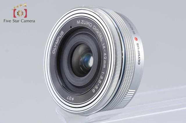 【中古】OLYMPUS オリンパス M.ZUIKO DIGITAL ED 14-42mm f/3.5-5.6 EZ シルバー_2