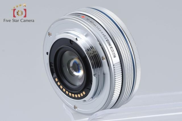 【中古】OLYMPUS オリンパス M.ZUIKO DIGITAL ED 14-42mm f/3.5-5.6 EZ シルバー_3