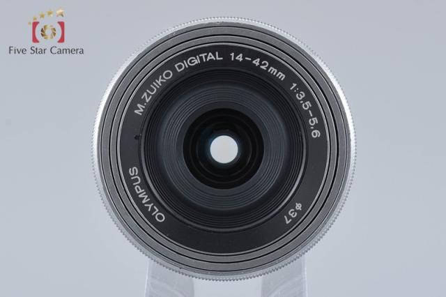 【中古】OLYMPUS オリンパス M.ZUIKO DIGITAL ED 14-42mm f/3.5-5.6 EZ シルバー_4