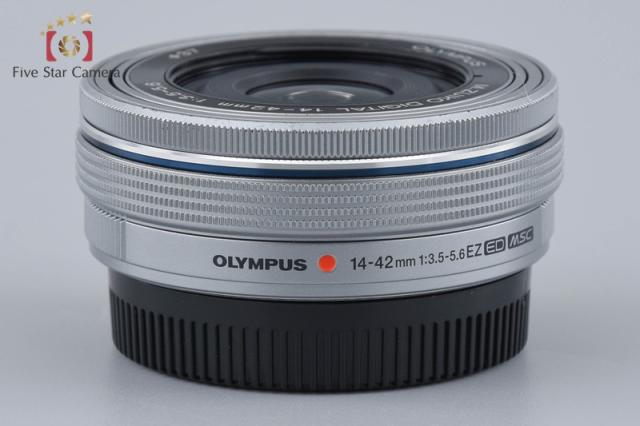 【中古】OLYMPUS オリンパス M.ZUIKO DIGITAL ED 14-42mm f/3.5-5.6 EZ シルバー_6