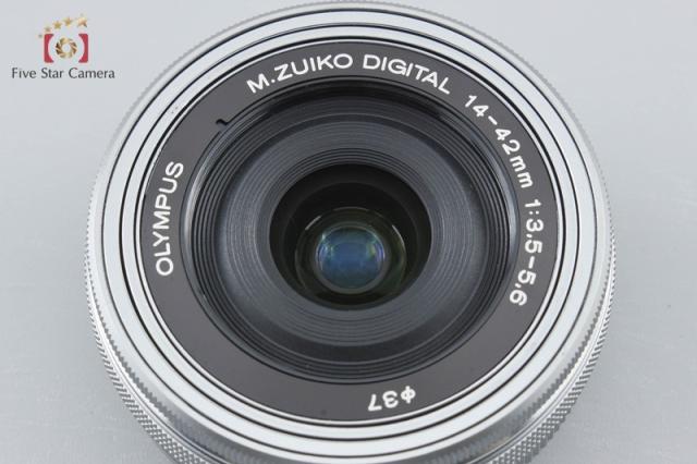 【中古】OLYMPUS オリンパス M.ZUIKO DIGITAL ED 14-42mm f/3.5-5.6 EZ シルバー_1