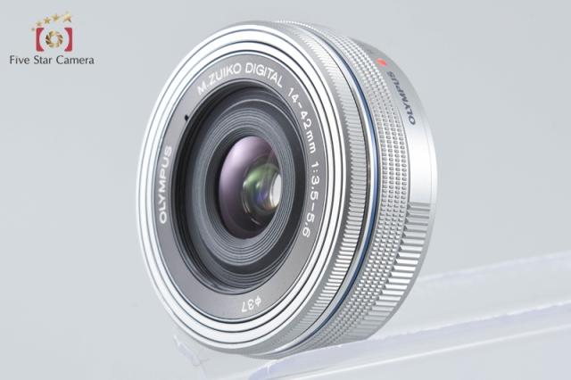 【中古】OLYMPUS オリンパス M.ZUIKO DIGITAL ED 14-42mm f/3.5-5.6 EZ シルバー_2