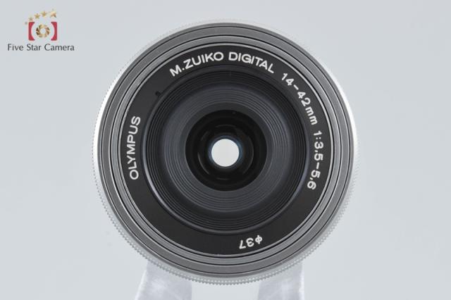 【中古】OLYMPUS オリンパス M.ZUIKO DIGITAL ED 14-42mm f/3.5-5.6 EZ シルバー_4