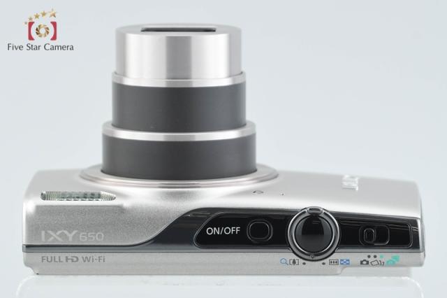 【中古】Canon キヤノン IXY 650 しろがね色 コンパクトデジタルカメラ