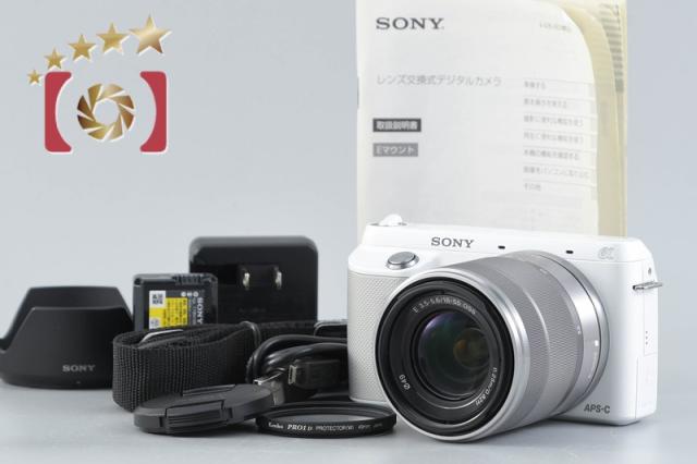 【中古】SONY ソニー α NEX-F3 ズームレンズキット ホワイト シャッター回数僅少