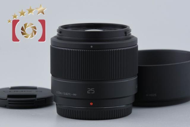 【中古】Panasonic パナソニック LUMIX G 25mm f/1.7 ASPH. H-H025 ブラック