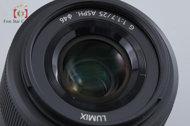 【中古】Panasonic パナソニック LUMIX G 25mm f/1.7 ASPH. H-H025 ブラック_1