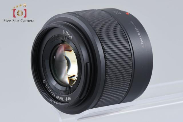 【中古】Panasonic パナソニック LUMIX G 25mm f/1.7 ASPH. H-H025 ブラック_2