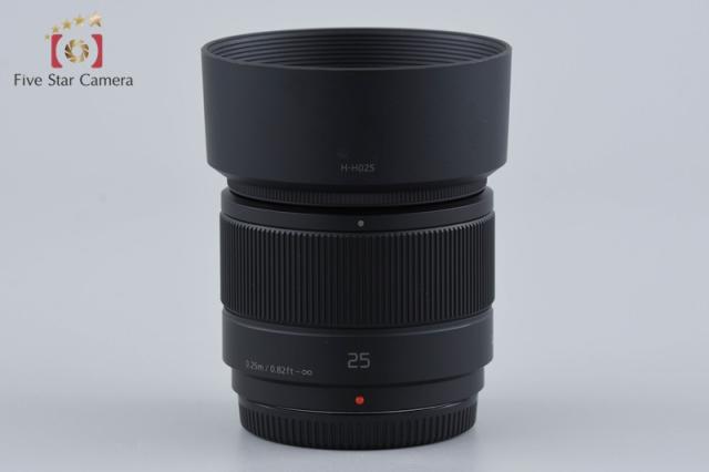 【中古】Panasonic パナソニック LUMIX G 25mm f/1.7 ASPH. H-H025 ブラック_6