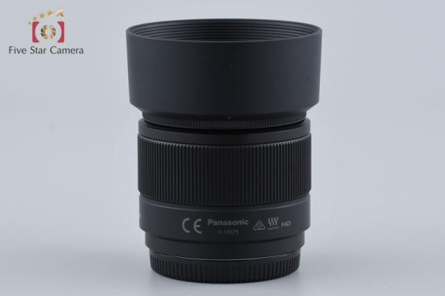 【中古】Panasonic パナソニック LUMIX G 25mm f/1.7 ASPH. H-H025 ブラック_8