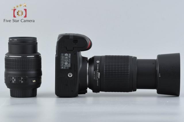 中古】Nikon ニコン D3100 ダブルズームキット ブラック シャッター 