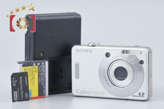 【中古】SONY ソニー Cyber-shot DSC-W50 シルバー コンパクトデジタルカメラ