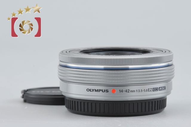 【中古】OLYMPUS オリンパス M.ZUIKO DIGITAL ED 14-42mm f/3.5-5.6 EZ シルバー
