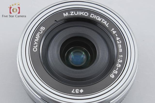 【中古】OLYMPUS オリンパス M.ZUIKO DIGITAL ED 14-42mm f/3.5-5.6 EZ シルバー_1
