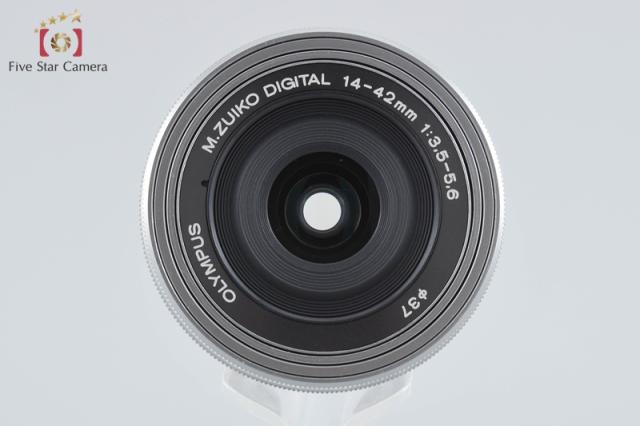 【中古】OLYMPUS オリンパス M.ZUIKO DIGITAL ED 14-42mm f/3.5-5.6 EZ シルバー_4