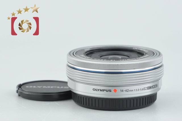 【中古】OLYMPUS オリンパス M.ZUIKO DIGITAL ED 14-42mm f/3.5-5.6 EZ シルバー