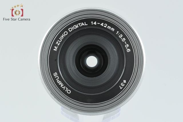 【中古】OLYMPUS オリンパス M.ZUIKO DIGITAL ED 14-42mm f/3.5-5.6 EZ シルバー_4