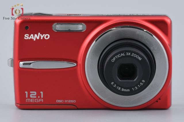 【中古】SANYO 三洋電機 DSC-X1260 レッド コンパクトデジタルカメラ_1