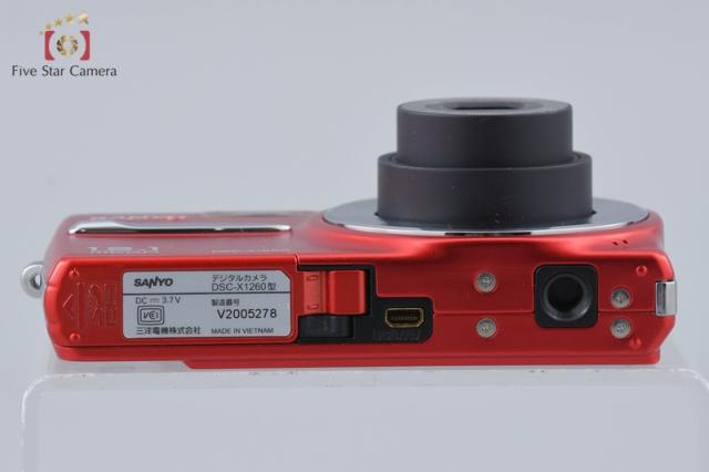 【中古】SANYO 三洋電機 DSC-X1260 レッド コンパクトデジタルカメラ_6