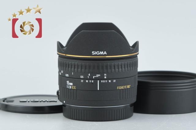 【中古】SIGMA シグマ 15mm f/2.8 EX FISHEYE キヤノン用