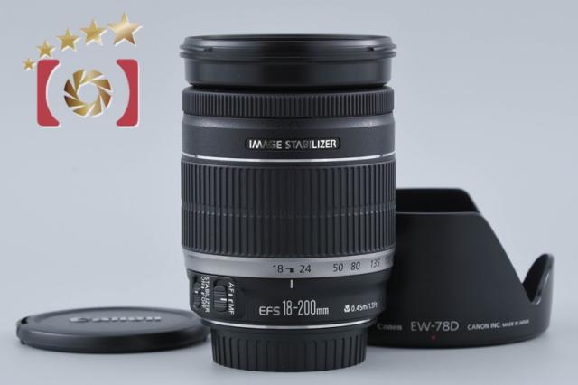 【中古】Canon キヤノン EF-S 18-200mm f/3.5-5.6 IS
