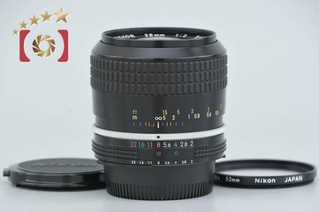 【中古】Nikon ニコン Ai NIKKOR 28mm f/2 爪無し