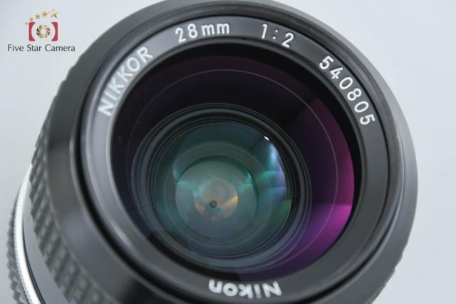 【中古】Nikon ニコン Ai NIKKOR 28mm f/2 爪無し_1