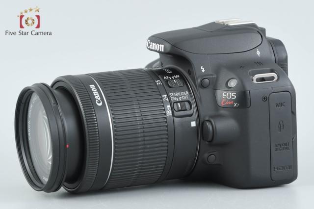 【中古】Canon キヤノン EOS Kiss X7 EF-S 18-55mm IS STM レンズキット ブラック シャッター回数僅少_3