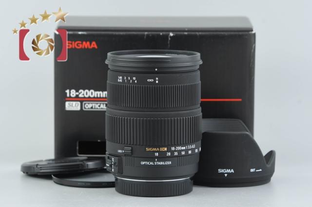 【中古】SIGMA シグマ 18-200mm f/3.5-6.3 DC OS キヤノン用 元箱付き