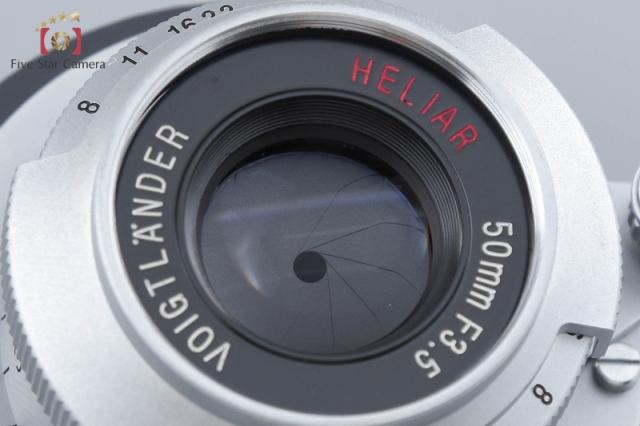 【中古】Voigtlander フォクトレンダー HELIAR 50mm f/3.5 BESSA T HELIAR 101 YEARS MODEL セットレンズ L39 ライカスクリューマウント_1