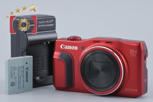 中古】Canon キヤノン PowerShot SX710 HS レッド コンパクトデジタル 