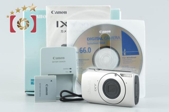 【中古】Canon キヤノン IXY 30S シルバー コンパクトデジタルカメラ 元箱付き