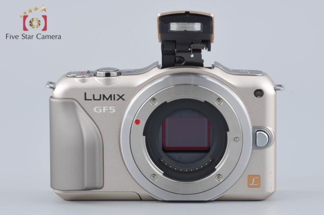 【中古】Panasonic パナソニック LUMIX DMC-GF5 シャンパンゴールド ミラーレス一眼カメラ シャッター回数僅少_1