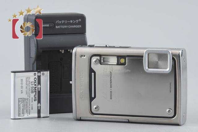 【中古】OLYMPUS オリンパス μ1030SW メタルシルバー コンパクトデジタルカメラ