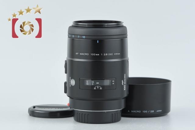 【中古】MINOLTA ミノルタ AF MACRO 100mm f/2.8 New