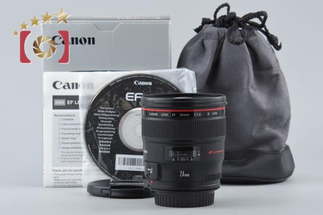 【中古】Canon キヤノン EF 24mm f/1.4 L II USM 元箱付き