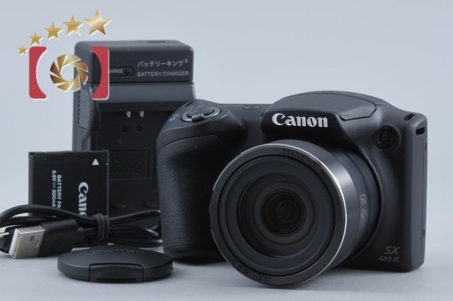 【中古】Canon キヤノン PowerShot SX420 IS ブラック コンパクトデジタルカメラ