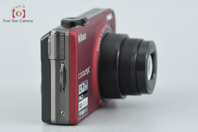 中古】Nikon ニコン COOLPIX S6000 フラッシュレッド コンパクト