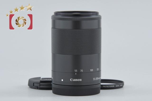 【中古】Canon キヤノン EF-M 55-200mm f/4.5-6.3 IS STM ブラック
