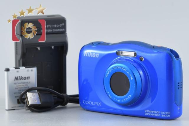 【中古】Nikon ニコン COOLPIX S33 ブルー コンパクトデジタルカメラ