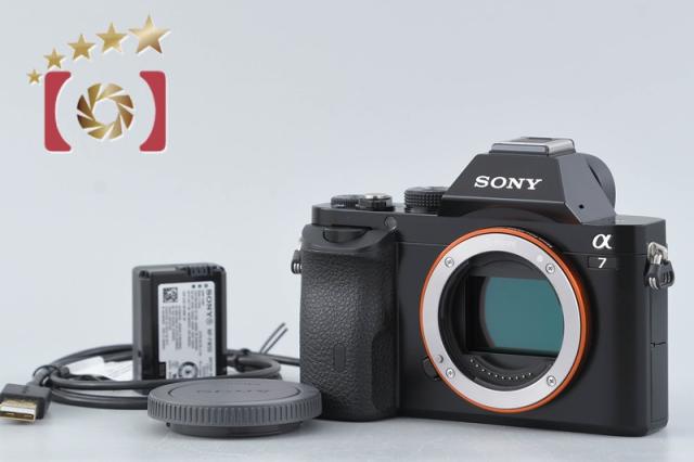 【中古】SONY ソニー α7 ILCE-7 鏡鑑受け答え一眼写真器 シャッター出現率少ない 多言語相応う